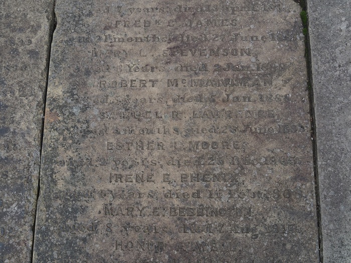 Mary Ellen Bebbington's Gravestone - mary-ellen-bebbington-graveystone.jpg