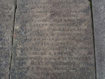 Mary Ellen Bebbington's Gravestone