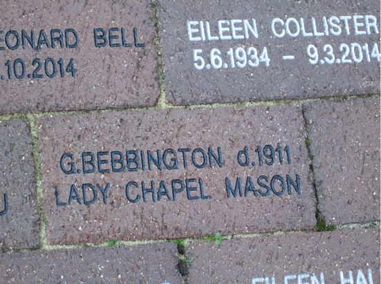 George Bebbington Commemorated on Brick People's Path - brick-people's-path.jpg